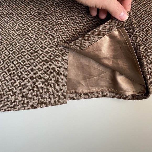 Sanctuary Clothing Women's Tweed Brown Patterned Mini Skirt Size 8 - Picture 5 of 12